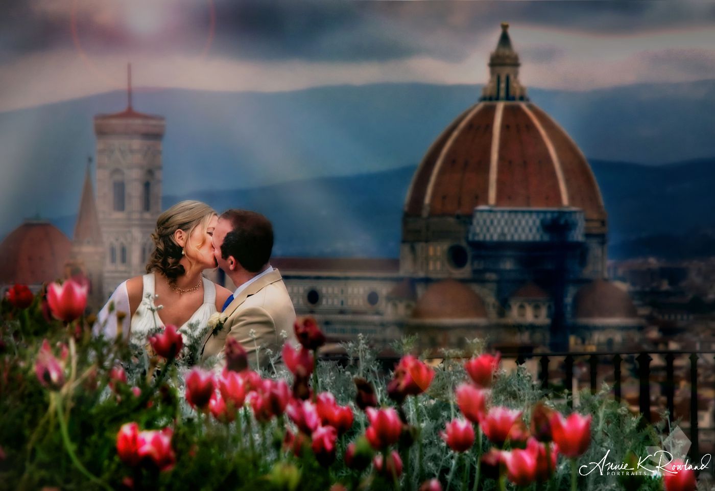 wedding portrait in Florence Italy